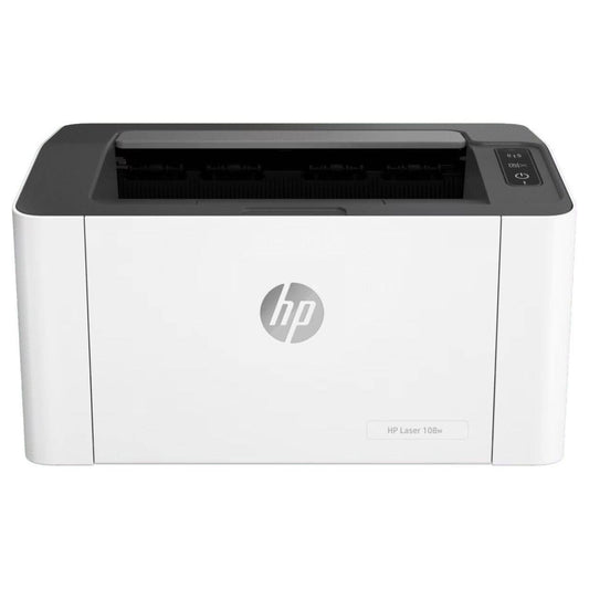 HP LaserJet 108w Wireless Mono Laser Printer, High-Speed 21ppm Black Print, 1200x1200 DPI Sharp Resolution, USB 2.0 & Wi-Fi Connectivity, A4 Single-Function, HP Smart App Mobile Printing | 4ZB80A