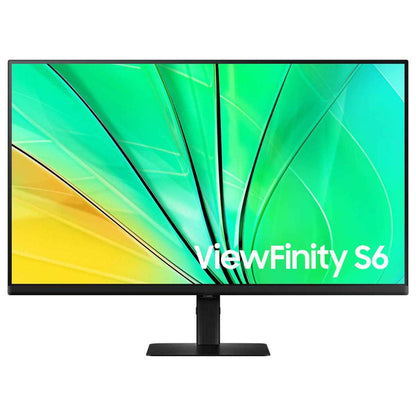 Samsung S6 S60D QHD ViewFinity High Resolution Monitor, 32" QHD IPS Display, 100Hz Refresh Rate, 5ms Response Time, Flat, Flicker Free, Eye Saver Mode, Black