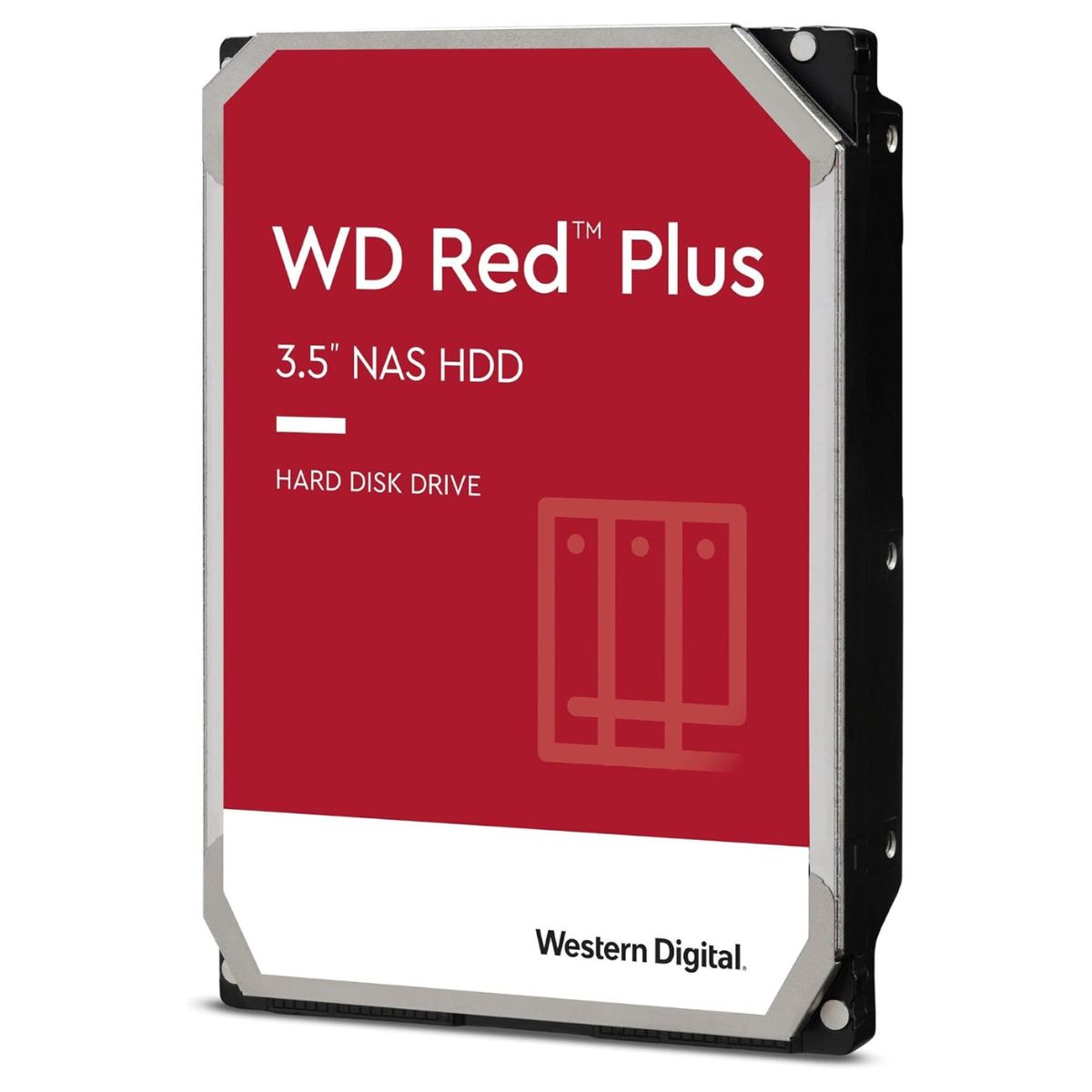 WD Red Plus Internal NAS Hard Drive – 2TB to 12TB, 3.5" SATA, Optimized for NAS Systems