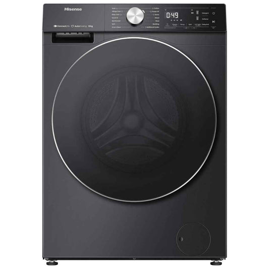 Hisense 5S Series 12 kg, Front Load Washing Machine – WF5S1245BB, Smart Wi-Fi & Auto Dosing