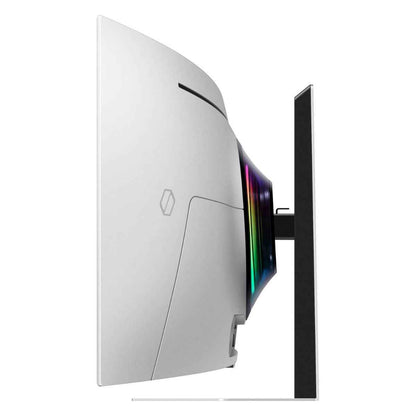 Samsung Odyssey G95SD G9 Gaming Curved Smart Monitor, 49" OLED Display, DQHD Resolution, 240Hz Refresh Rate, 0.03 (GtG) Response Time, FreeSync Premium Pro & G-Sync, White