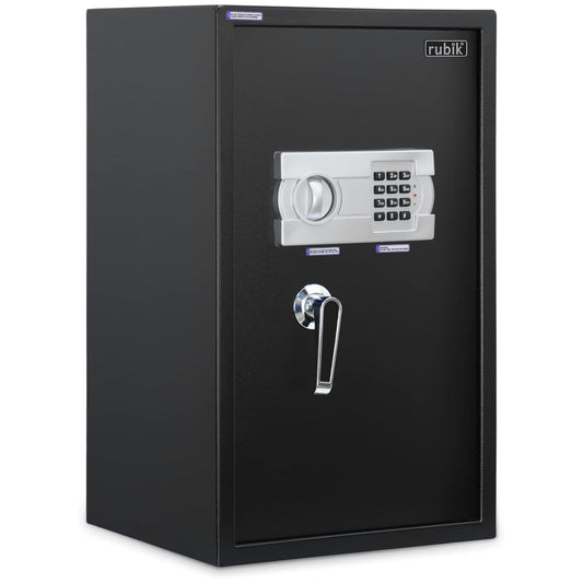 Rubik Large Safe Box with Digital Keypad & Key Lock – 60x36x30cm, Black / White | RB60EG-B / RB60EG-W