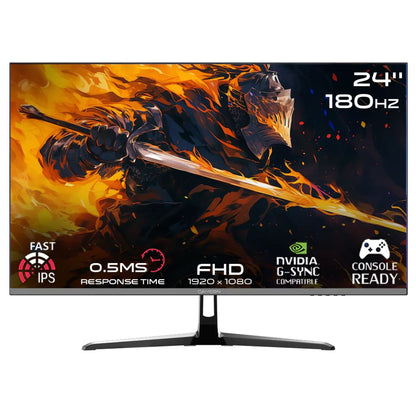 GAMEON GOPS24180IPS Pro Series 24" FHD, 180Hz, MPRT 0.5ms, HDMI 2.1, Fast IPS Gaming Monitor (Supports PS5) - Black