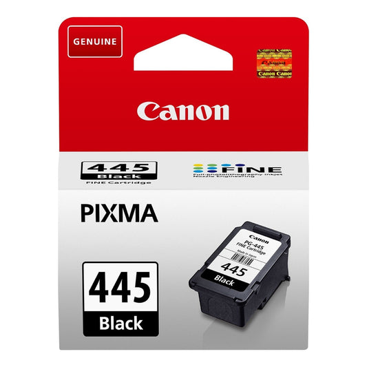 Canon PG-445 Black Original Ink Cartridge – 8283B001, Sharp Black Printing, Reliable Canon Performance