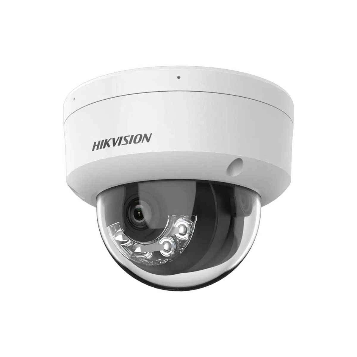Hikvision 2MP Smart Hybrid Light Fixed Dome Network Camera | 2.8mm Lens | H.265+ Compression | Built-in Microphone | Up to 30m IR Range | IP67 Rated | White | DS-2CD1123G2-LIU