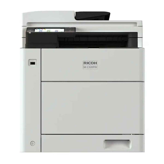Ricoh M C320FW Color Laser Multifunction Printer – Compact Design, WiFi, Duplex, Print/Copy/Scan/Fax