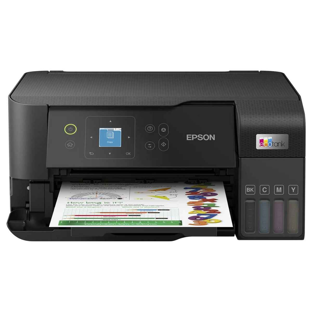 Epson EcoTank L3560 Home Ink Tank Printer, High-Speed A4 Colour 3-in-1 Printer With Wi-Fi Direct, Photo Printer, With Smart App Connectivity, Black | L3560