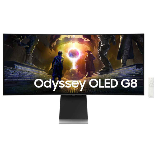 Samsung Odyssey G8 G855D Smart Gaming Monitor – 34" OLED UWQHD, 175Hz, 0.03ms, FreeSync Premium Pro & G-SYNC Compatible