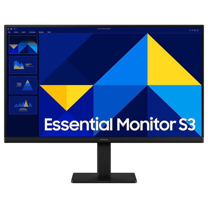 Samsung S3 S30GD Essential Monitor, 24" IPS Display, FHD Resolution, 100Hz Refresh Rate, 5ms (GtG) Response Time, Flicker-Free Technology, 16.7m Color Support, Black