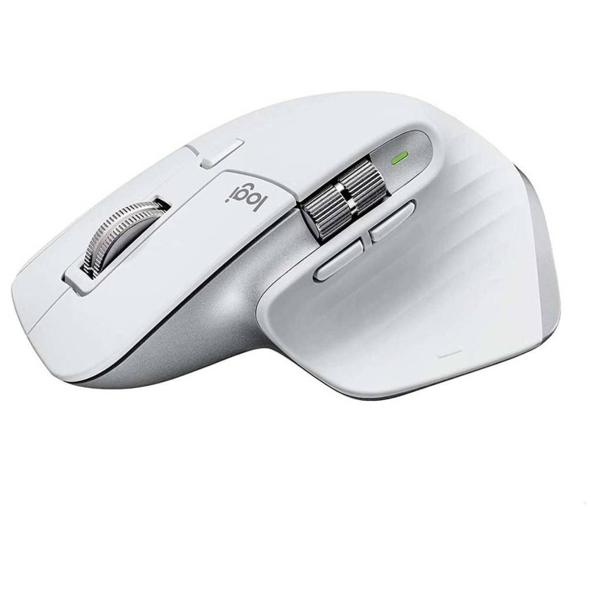 Logitech MX Master 3S Wireless Performance Mouse, With Ultra Fast Scrolling, 7 Buttons, 8000 DPI Resolution, Quiet Clicks, USB-C, Bluetooth, 10m Operating Distance - Black, White
