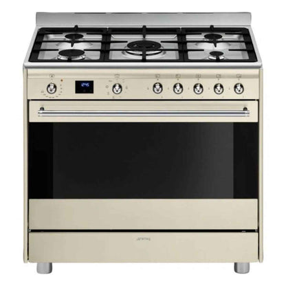 Smeg SSA91MAP2 Concert Combination Cooker – 90×60cm Dual-Fuel Freestanding with Gas Hob & Electric Oven Premium Italian-Design Cooker Built for Spacious UAE Kitchens