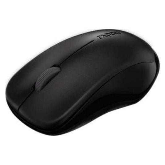 Rapoo 1620 2.4GHz Wireless Optical Mouse | Up to 1000 DPI | Optical Tracking | USB Receiver | Ambidextrous Design | Black | 11464