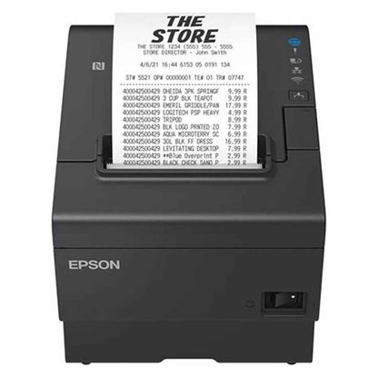 Epson TM-T88VII POS Receipt Printer | 500 mm/sec Print Speed | USB, Serial & Ethernet Connectivity | Thermal Receipt Printer | Black | C31CJ57112A0
