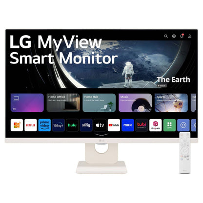 LG 27U511SA-W 27" Smart Monitor Full HD IPS, 100Hz, HDR10, WiFi & Bluetooth Wireless Display, White