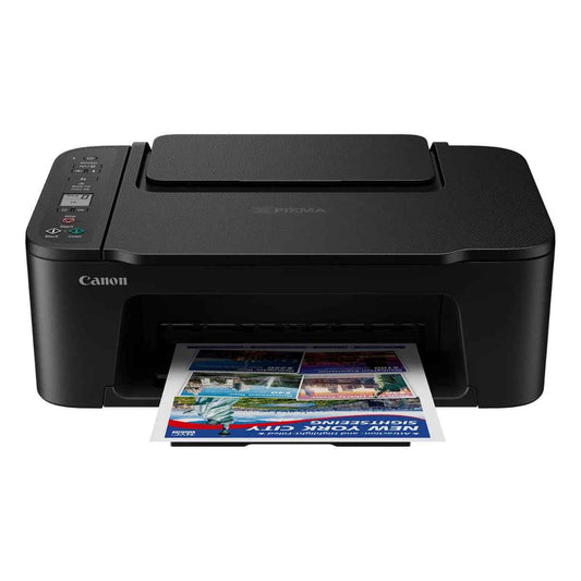 Canon Pixma TS3640 Inkjet Printers, 3.7cm LCD Segment Mono, 4800x1200 DPI, 7.7ipm Mono Print Speed, 4.0ipm Colour Print Speed, 60 Max Sheets, CIS Flatbed Photo & Document Scanner, Black