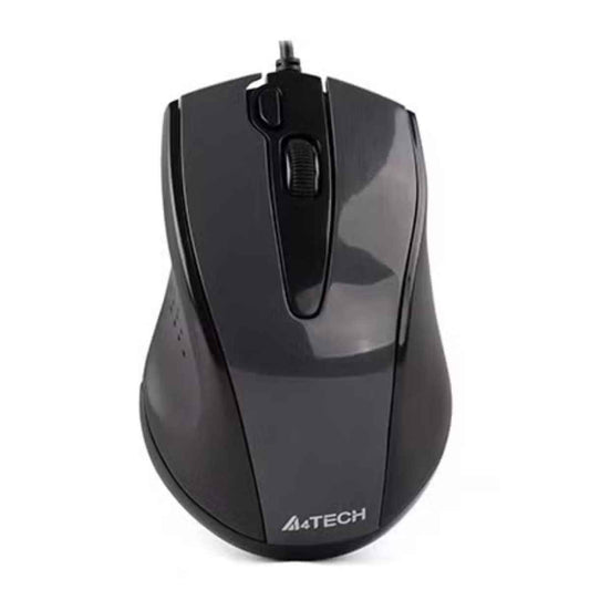 A4Tech N-500F Wired Mouse Glossy Grey – 1200 DPI, 4 Buttons, Screen Capture, Dust-Resistant Wheel