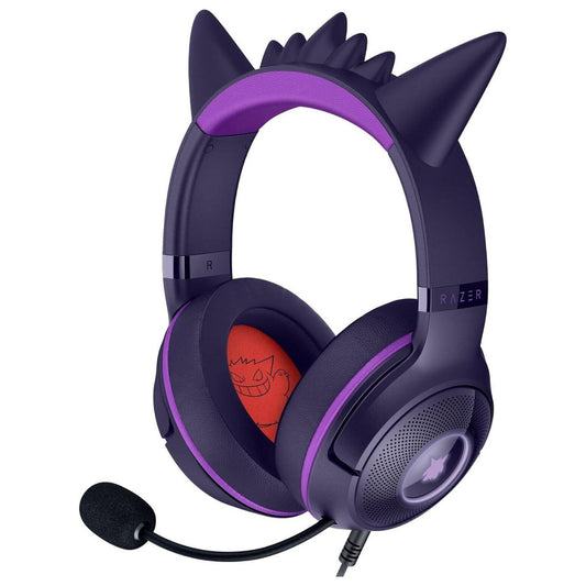 Razer Kraken Kitty V2 Gaming Headset | 40mm TriForce Drivers | HyperClear Cardioid Mic | Chroma RGB | USB Type-A | Gengar Pokémon Edition | RZ04-04730300-R3M1
