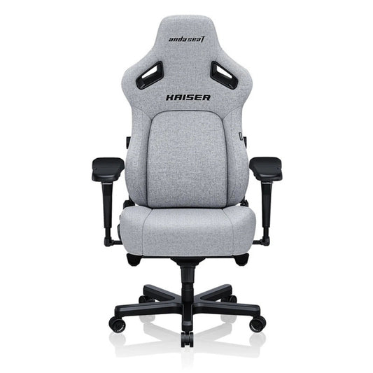 AndaSeat Kaiser 4 Series XL – Premium Gaming Chair (Linen Fabric, Grey)