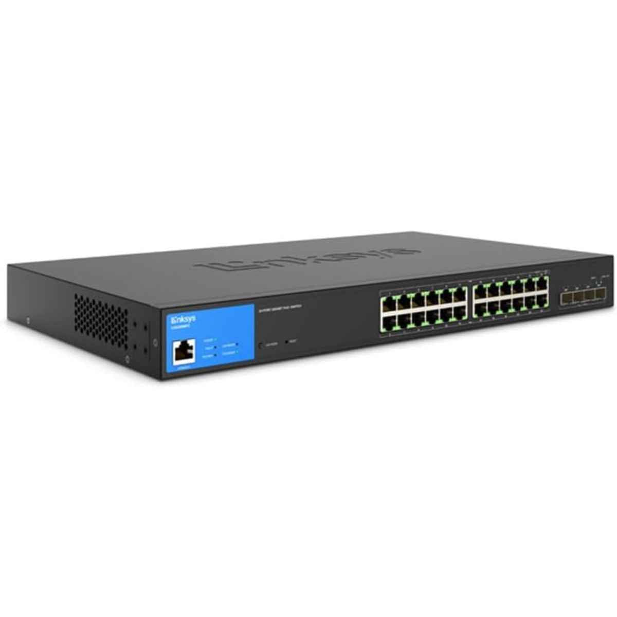 Linksys LGS328MPC 24-Port Managed Gigabit PoE+ Switch – Layer 3, 410W PoE, 10G SFP+ Uplinks