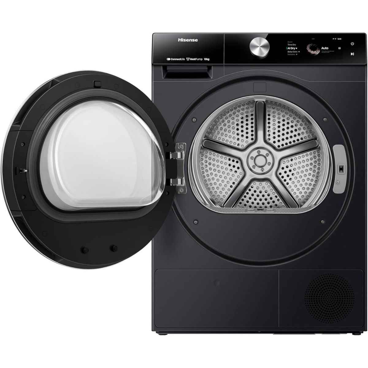 Hisense 7S Series  10kg Heat Pump Dryer – DH7S107BB, Smart Wi-Fi & AI Super Dry (Premium Black)