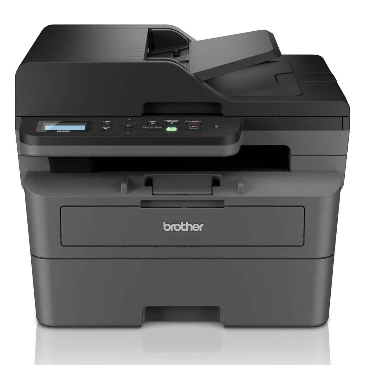 Brother DCP-L2640DW Compact Mono Laser Multi-Function Printer, Print, Scan, Copy, Up to 34/36 ppm (A4/LTR) Print Speed, 1200 x 1200 dpi Resolution, 2 Lines LCD Display, Black | DCP-L2640DW