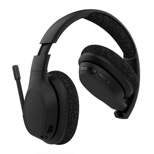 Belkin SoundForm Adapt Wireless Over-the-Ear Bluetooth Headphones with Mic – Rich Sound & Long Battery (AUD005BTBLK, Black, UAE)