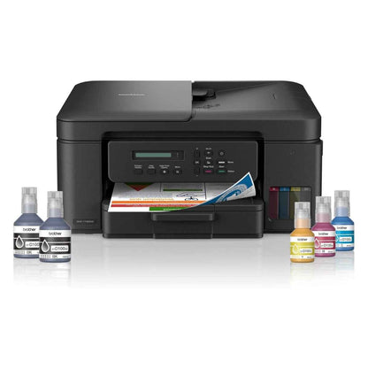 Brother DCP-T730DW Ink Tank Printer, Up to 1200 x 6000 DPI, 16 IPM Print Speed, Auto 2 Sided (Duplex) Printing, 20 Sheets Auto-Document Feeder, WiFi, WiFi-Direct, USB 2.0, Black | DCP-T730DW