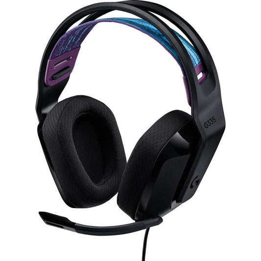 Logitech G335 Wired Gaming Headset, 40mm Drivers, Integrated Boom Mic, Soft, Breathable Memory Ear Cups, Adjustable Suspension Headband, Compatible with PC, PS, Xbox, Switch, - Mint