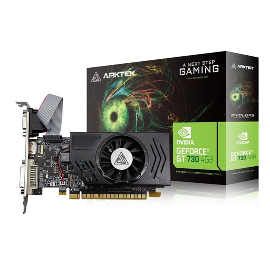 Arktek GT730 4GB DDR3 128-bit LP Graphics Card - HDMI/DVI/VGA