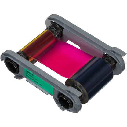 Evolis YMCKO Consumables Color Ribbon, Primacy 2 Compatible, 300 Prints, 1 Roll | R5F208M100