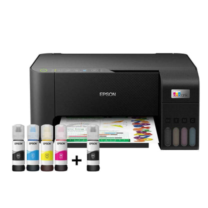 EPSON EcoTank L3250 A4 Color 3-in-1 Printer, With Wi-fi Direct, 5760 x 1440 DPI Resolution, 33ppm Print Speed, 30 Sheets Output Tray, 100 Sheets Paper Tray, Black- C11CJ67418