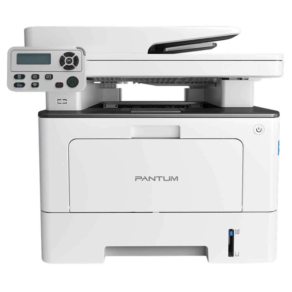 Pantum BM5100ADW Mono Laser Multifunction Printer, 40ppm Printing Speed, USB+NET+WIFI Connection Method, 1200x1200 DPI Resolution, 150 Paper Output, Auto Duplex Print, White | BM5100ADW
