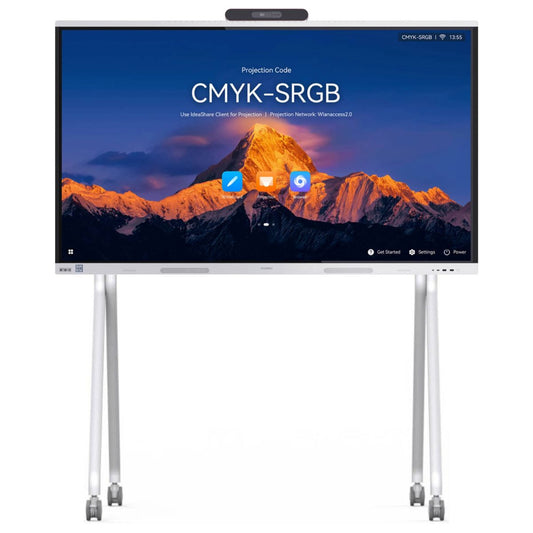 HUAWEI IdeaHub S3 65-Inch 4K UHD Interactive Display | Touchscreen | 4K Camera | 8GB RAM | 128GB | Rolling Stand | IHS3-65SA / WB1M0IDEAHUB07