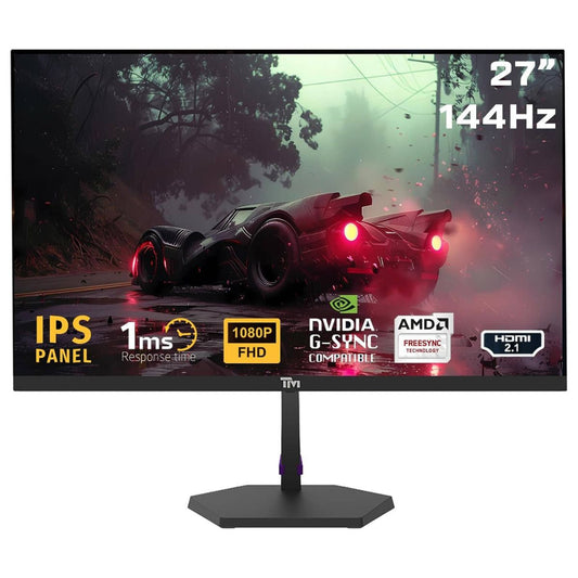 Twisted Minds ECO SERIES 27" Gaming Monitor – FHD IPS, 144Hz, 1ms, HDMI 2.1 &  DP 1.4 | TM27FHD144IPS