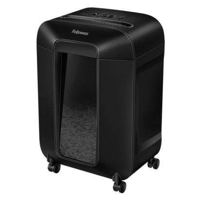 Fellowes Powershred LX85 Cross-Cut Shredder | P-4 | 12-Sheet Capacity | 4 × 40mm | 5-Gallon Bin | Black | 4400401