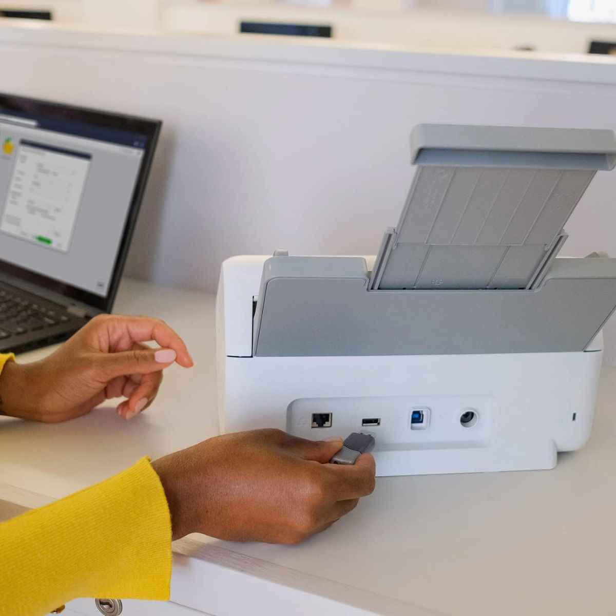 Brother ADS-4300N Scanner, 80 Sheets ADF, 40 PPM Simplex / 80 IPM Duplex Scan Speed, 600 DPI Resolution, Black/White | 5WDE0600173