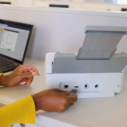 Brother ADS-4300N Scanner, 80 Sheets ADF, 40 PPM Simplex / 80 IPM Duplex Scan Speed, 600 DPI Resolution, Black/White | 5WDE0600173