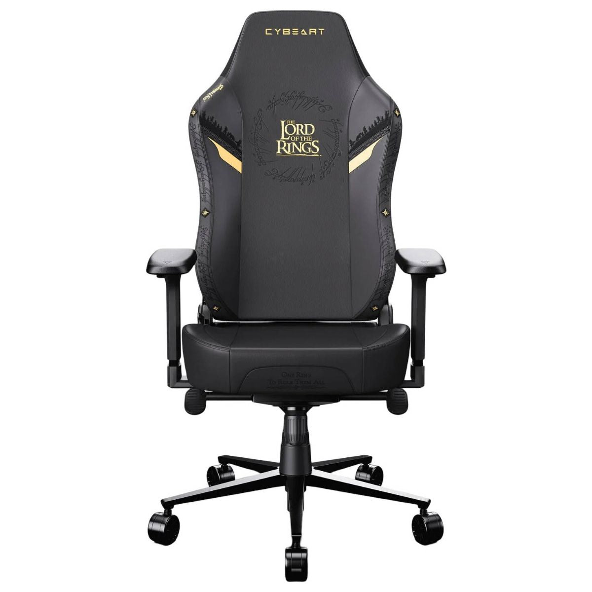 Cybeart Lord of the Rings Blacked Licensed Edition Gaming Chair | Supreme PU Leather | Cold-Cured Foam | 4D Armrests | 165° Recline | 150kg | LRB