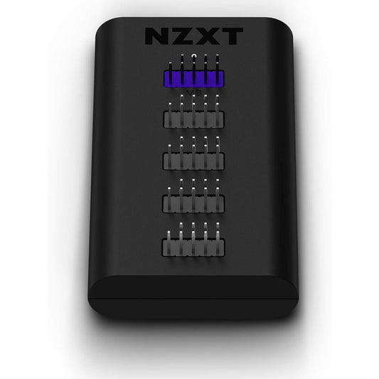 NZXT Internal USB Hub Gen 3 AC-IUSBH-M3 Additional 4 USB 2.0 Devices Magnets, 3M Dual Lock 5V DC internal Connector Black