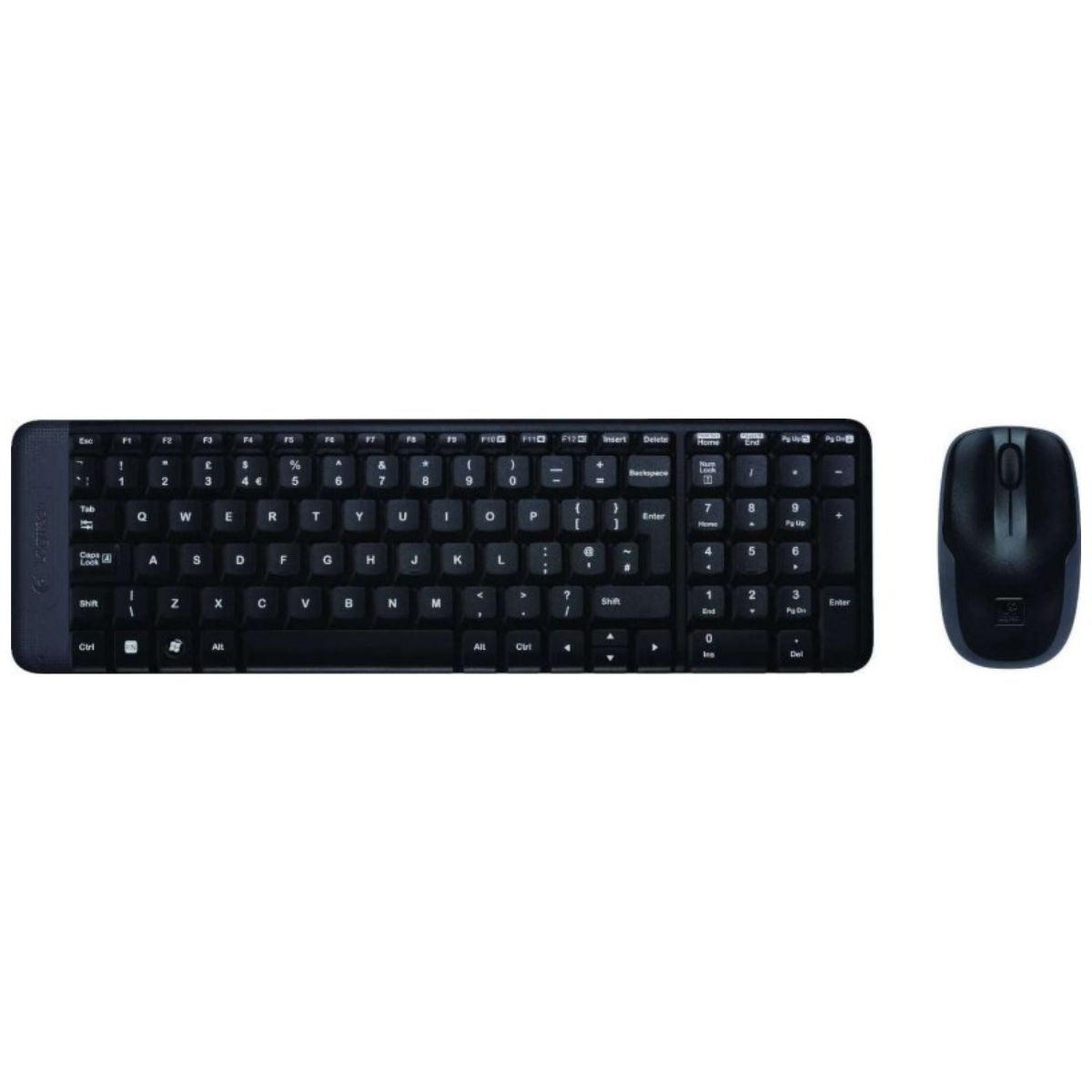 Logitech MK220 Wireless Keyboard and Mouse Combo – Compact Design, 2.4GHz, Long Battery Life (Black | EN / EN-AR)