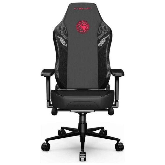 Cybeart House Targaryen Licensed Edition Gaming Chair | Supreme PU Leather | Cold-Cured Foam | 4D Armrests | 165° Recline | 150kg | Targaryen