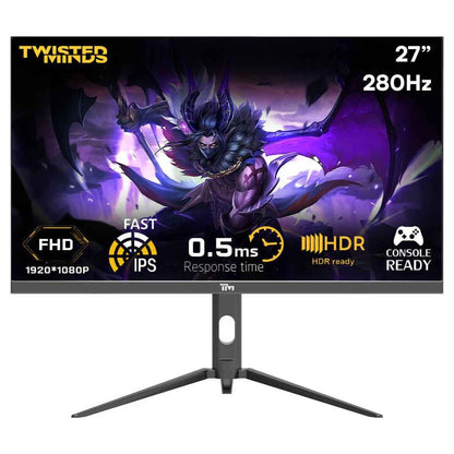 Twisted Minds Supreme Series 27'' Gaming Monitor – FHD IPS, 280Hz, 0.5ms, HDR Ready | TM27FHD280IPS