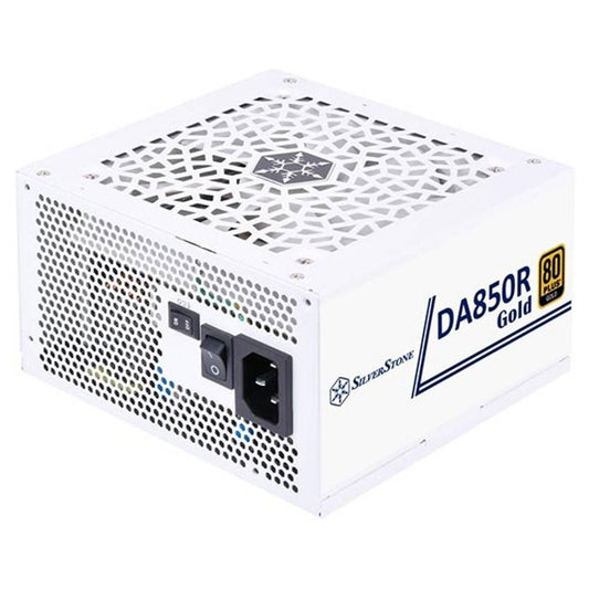 SilverStone DA850R Fully Modular Power Supply, 80 PLUS Gold, 850W ATX 3.0 & PCIe 5.0, Active PFC, Silent 120mm Fan, Advanced Protections, 12V-2x6 PCIe Connector, White