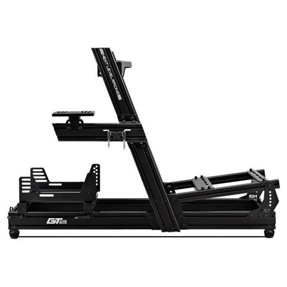 Next Level Racing GT Elite Racing Simulator Cockpit, Wheel Plate Edition, Premium Anodized Aluminum, Rigid & Highly Adjustable Mounting Supports, Dedicated GT Cockpit, Black | NLR-E022
