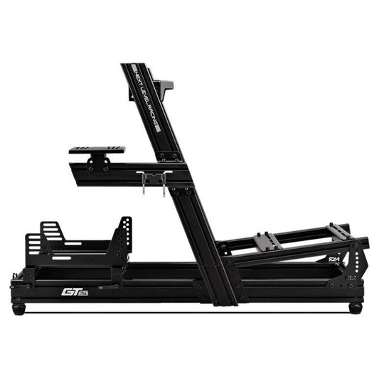 Next Level Racing GT Elite Racing Simulator Cockpit, Wheel Plate Edition, Premium Anodized Aluminum, Rigid & Highly Adjustable Mounting Supports, Dedicated GT Cockpit, Black | NLR-E022