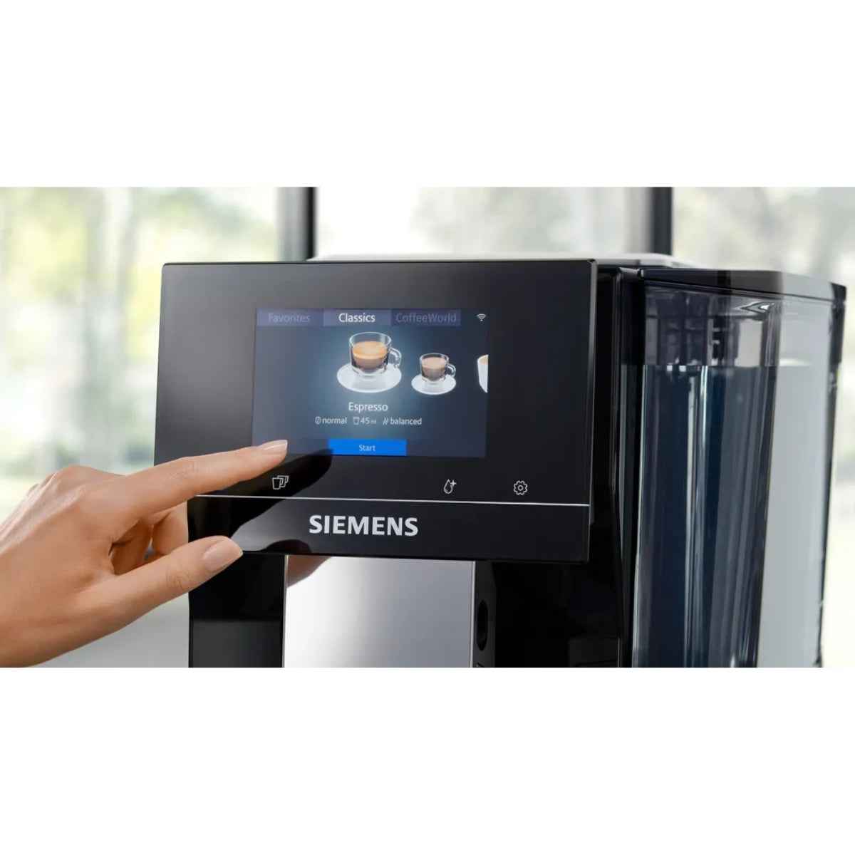 Siemens EQ700 TP713GB9 Bean-to-Cup Coffee Machine – Piano Black