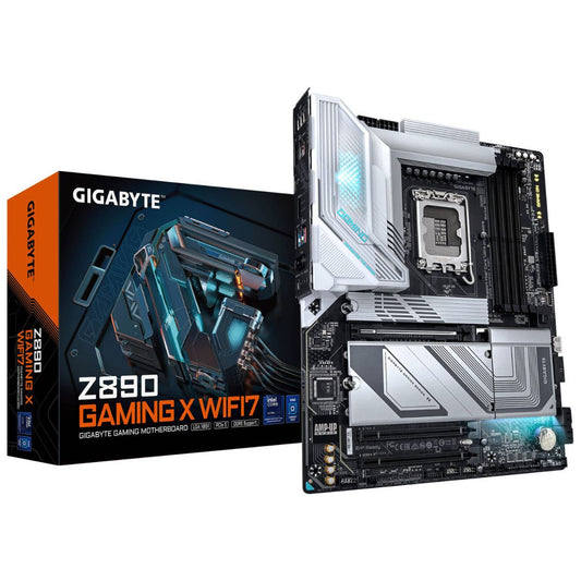 GIGABYTE Z890 Gaming X Wi-Fi 7 LGA 1851 ATX Motherboard, Intel Z890 Chipset, 4x DDR5 DIMM Slot, Up to 256GB Max Memory, Wi-Fi 7 & BT 5.4, PCIe 5.0 x16, 4x M.2 Slots, Black | Z890-GAMING-X-WIFI7