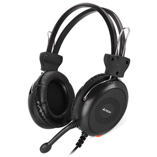 A4Tech HS-30 ComfortFit Stereo Headset – Noise-Cancelling Mic, 3.5mm, Wired (Black)