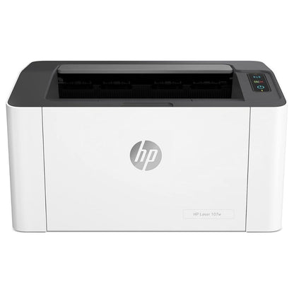 HP Laser 107w Black & White Printer | Wireless | Compact Monochrome Laser Printer | 50% Ink Used