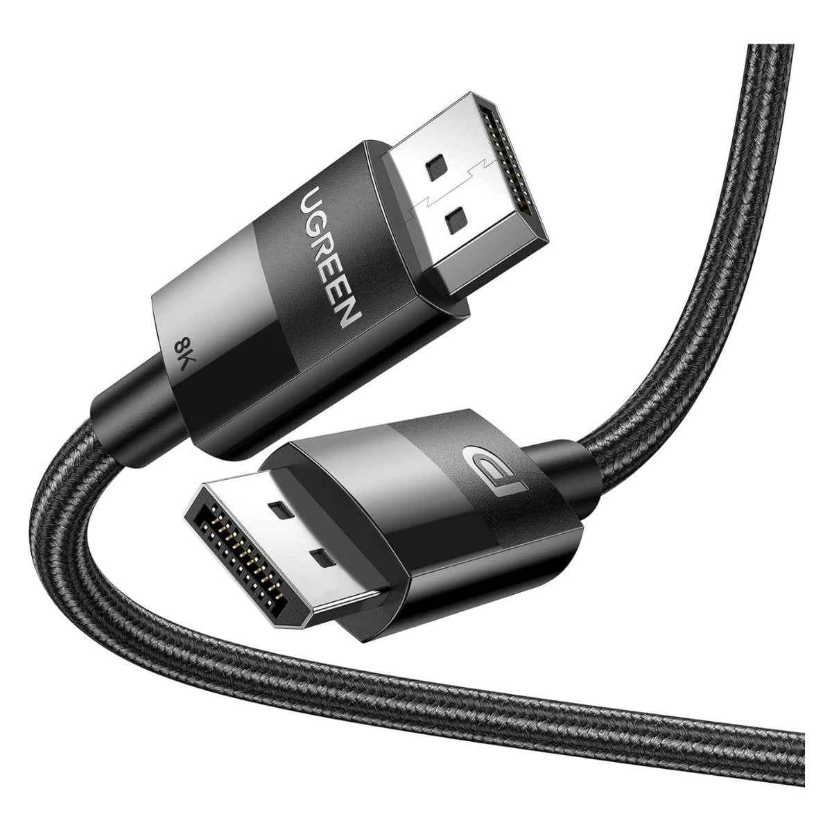 UGREEN DisplayPort 1.4 Cable up to 5m – 8K 60Hz, 4K 144Hz, HDR, Nylon Braided, High Speed 32.4Gbps Gaming Monitor Cable